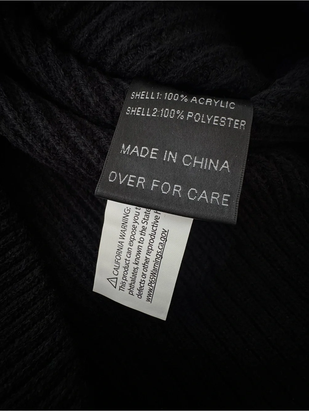 American Stitch Men’s Black Ribbed Half-Zip Sweater with Chest Flap Pocket